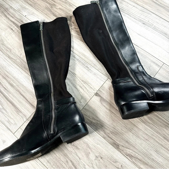 Michael KORS Black Leather Riding Boots - Picture 7 of 8